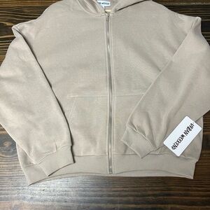 Tan Zip-Up Hoodie Size Large from Urban Weekend